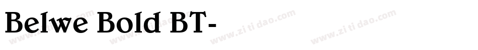 Belwe Bold BT字体转换